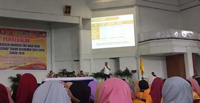 Ruksamin Pamerkan Pesona Konut Pada Mahasiswa UHO