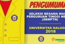 Pengumuman SBMPTN UHO 2018 pengumuman sbmptn uho 2018