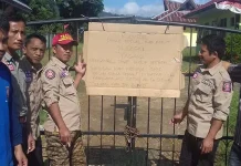 Tuntut Honor, Staf Tagana Segel Kantor Dinsos Konut Tuntut Honor, Staf Tagana Segel Kantor Dinsos Konut