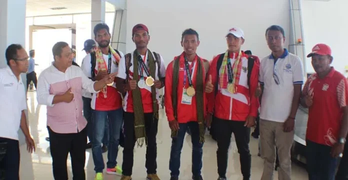Pulang Kampung, Peraih Emas Asian Games Diarak Keliling Wakatobi