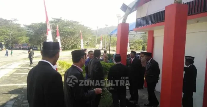 Upacara 73 Tahun RI di Kolut, Tamu Undangan Tak Kebagian Kursi