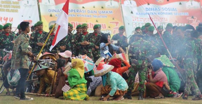 Teaterikal Perjuangan Warnai Peringatan HUT RI di Konsel