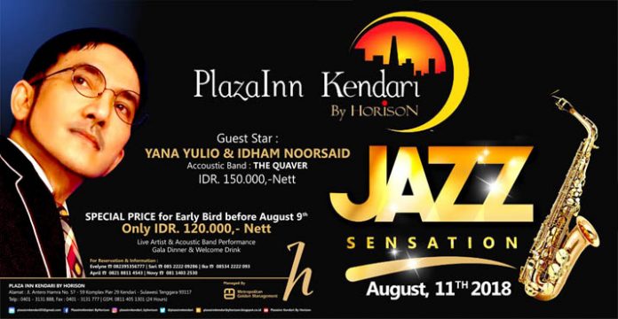 Hibur Penikmat Jazz, Plaza Inn Kendari Hadirkan Musisi Legendaris