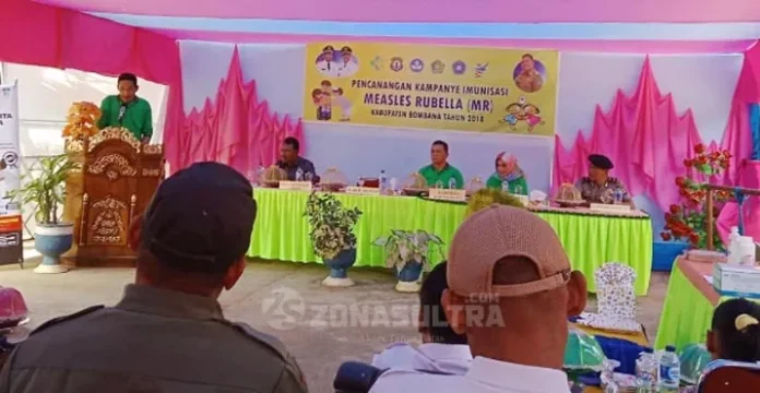 Cegah Penyakit Campak, Pemkab Bombana Target Imunisasi 55. 190 Anak