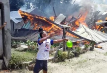 Pemadam Telat, Satu Rumah di Konawe Ludes Terbakar Pemadam Telat, Satu Rumah di Konawe Ludes Terbakar