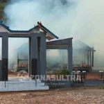 Empat Anjungan Wisata di Tangkeno Ludes Terbakar Empat Anjungan Wisata di Tangkeno Ludes Terbakar