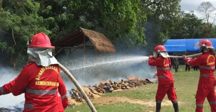 Manggala Agni Daops Tinanggea Berhasil Padamkan Titik Api di Tinanggea