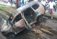 Muat Jergen BBM, Mobil Ini Meledak Terbakar di Seputaran Eks MTQ Muat Jergen BBM, Mobil Ini Meledak Terbakar di Seputaran Eks MTQ
