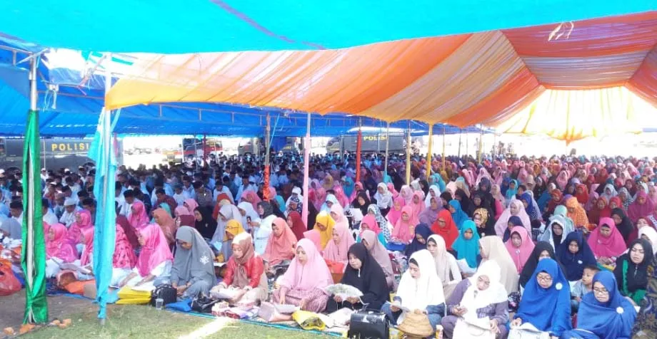 Kamtibmas Menurun, Polres Muna Gelar Dzikir dan Tabligh Akbar