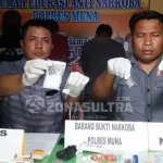 Polres Muna Amankan Pengedar Sabu Jaringan Lapas Polres Muna Amankan Pengedar Sabu Jaringan Lapas