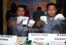 Polres Muna Amankan Pengedar Sabu Jaringan Lapas Polres Muna Amankan Pengedar Sabu Jaringan Lapas