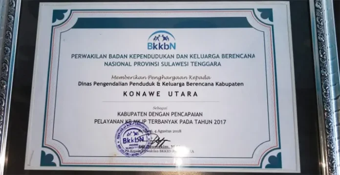 DPPKB Konut Sabet Peringkat Pertama PP KB MKJP 2018 Se-Sultra