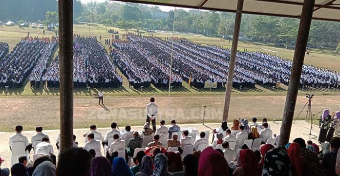 UHO Gelar Upacara Penyambutan 8.700 Mahasiswa Baru