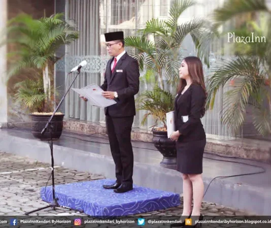 Peringati HUT RI, Managemen Plazainn Kendari Gelar Upacara Bendera Peringati HUT RI, Managemen Plazainn Kendari Gelar Upacara Bendera