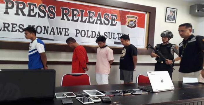 Tiga Pencuri Lintas Kabupaten Dibekuk di Konawe