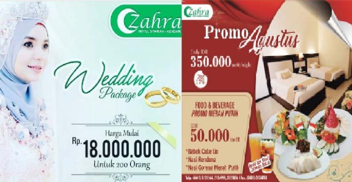 Sambut Kemerdekaan, Hotel Zahra Syariah Siapkan Promo Merah Putih