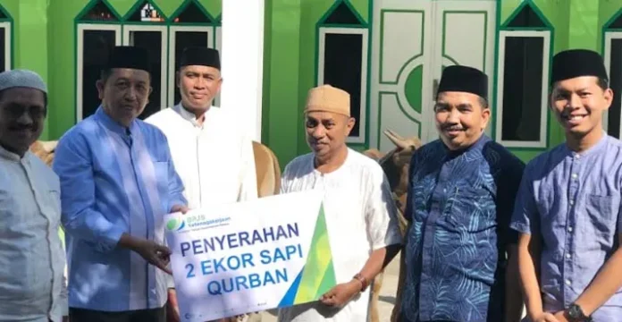 qurban bpjs kendari BPJS Ketenagakerjaan Kendari Kurban Dua Ekor Sapi