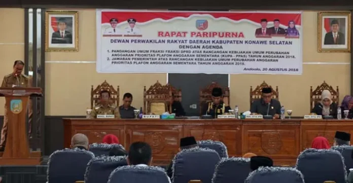 rapat_pemda_konse DPRD dan Pemda Konsel Mulai Bahas KUA-PPAS