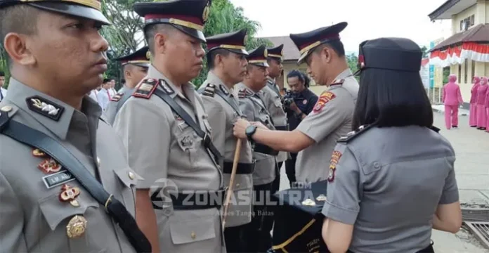sertijab bombana 1 Tujuh Perwira Polres Bombana Berganti