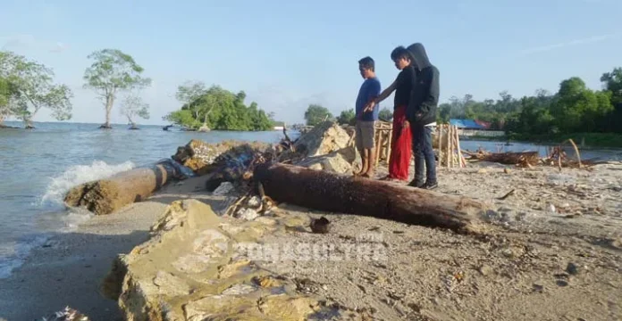 Talud yang Amburk di Konkep Diduga Proyek Prematur