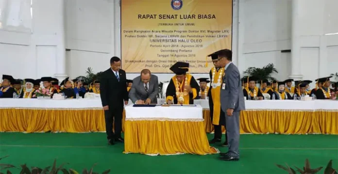 Universitas Terbuka-UHO Teken MoU Tingkatkan Partisipasi Pendidikan Tinggi