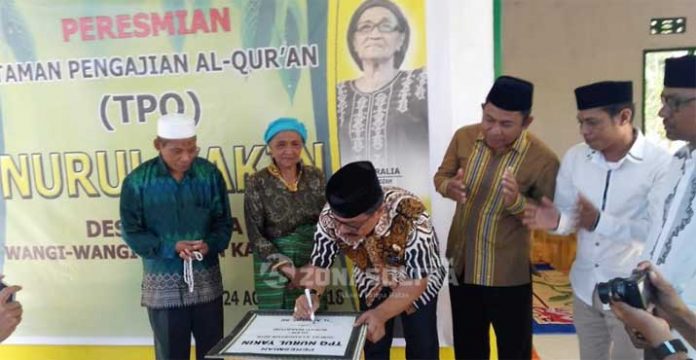 Resmikan TPQ, Ini Harapan Bupati Wakatobi