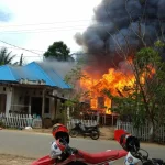 Lupa Matikan Tungku, Dua Rumah di Muna Ludes Dilalap Api