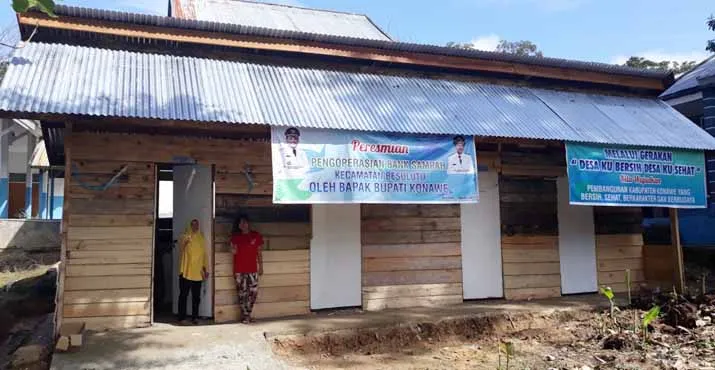 Menuju Desa Sehat, Warga Besulutu Konawe Ubah Sampah Jadi Rupiah