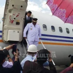 Tiba di Kendari, Ali Mazi Langsung ke Rujab Tiba di Kendari, Ali Mazi Langsung ke Rujab