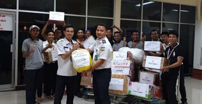 Hingga Akhir September, Bandara Halu Oleo Gratiskan Biaya Pengiriman Bantuan Korban Gempa Lombok