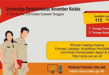 Buruan Daftar, USN Kolaka Buka 115 Formasi CPNS Buruan Daftar, USN Kolaka Buka 115 Formasi CPNS