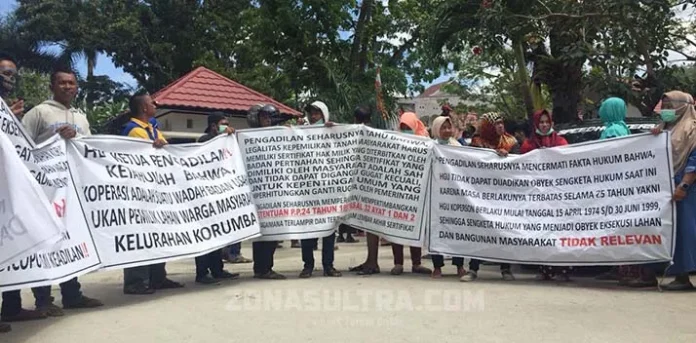 eksekusi_lahan_korumba Soal Eksekusi Lahan 25 Hektar di Korumba, Warga Datangi PN Kendari