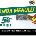 ANTAM Penyedia Lapangan Kerja Sekaligus Pelopor Andalan Kabupaten Kolaka dalam Bersaing di Kancah Internasional Juara Harapan 1 Lomba Menulis 50 Tahun CSR ANTAM Membangun Sultra, Kategori Pelajar