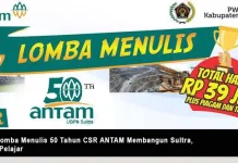 Kiprah Csr Antam Dalam Pembangunan Sulawesi Tenggara Juara 2 Lomba Menulis 50 Tahun CSR ANTAM Membangun Sultra, Kategori Pelajar