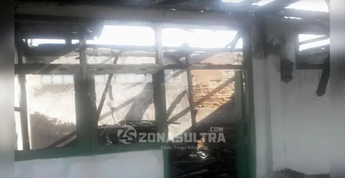 Diduga Arus Endek, Rumah di Jalan Kolosua Hangus Dilalap Api