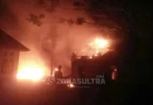 Rumah Kades Tapusuli Konut Ludes Terbakar Rumah Kades Tapusuli Konut Ludes Terbakar
