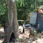 Rem Blong, Truk Kontainer Terperosok ke Jurang Rem Blong, Truk Kontainer Terperosok ke Jurang