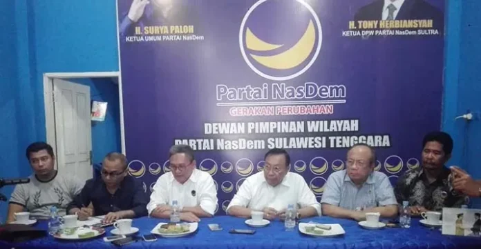 konfrensi_nasdem Tudingan Ada Mahar Politik, Ketua DPW NasDem Sultra: Itu Fitnah
