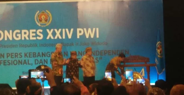 kongres_pwi1 Jokowi : Sejak Dulu Saya Berteman Wartawan