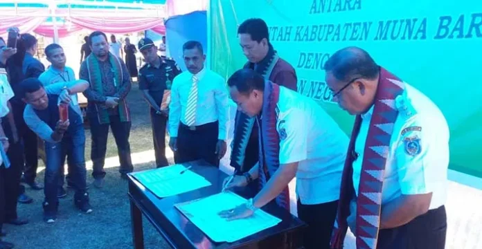 Ciptakan Mubar Bebas Korupsi, Pemda dan Kejari Muna Teken MoU