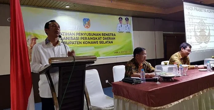 Wabup Konsel Apresiasi Pelatihan Renstra OPD
