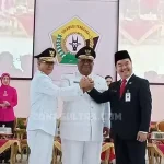 Teguh Setyabudi Resmi Serahkan Jabatan Gubernur ke Ali Mazi Teguh Setyabudi Resmi Serahkan Jabatan Gubernur ke Ali Mazi
