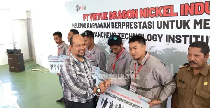 vdni morosi konawe Virtue Dragon Kembali Kirim 28 Tenaga Kerja Lokal Belajar ke Tiongkok