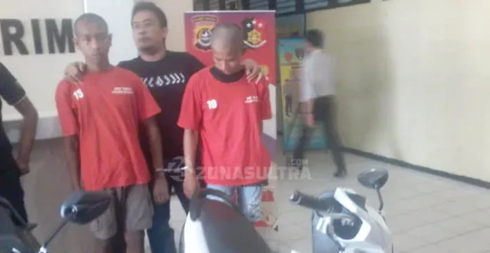 PENCURI MOTOR Mengaku untuk Biaya Hidup Dua Pemuda Putus Sekolah Curi Motor
