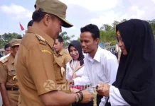 Bupati Mubar Serahkan 11 Motor Dinas Ke PLKB Bupati Mubar Serahkan 11 Motor Dinas Ke PLKB