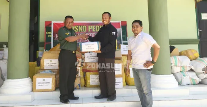 Zonasultra.com Serahkan Bantuan Korban Gempa Palu