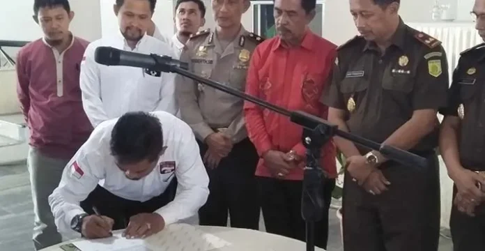 Helat Deklarisasi Anti Korupsi, Bupati Kolut Apresiasi Dua Lembaga Ini