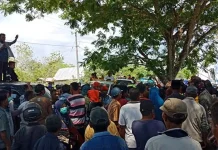 Tolak Perkebunan Jati Nuklir, Mahasiswa Demo Kantor Bupati Mubar Tolak Perkebunan Jati Nuklir, Mahasiswa Demo Kantor Bupati Mubar