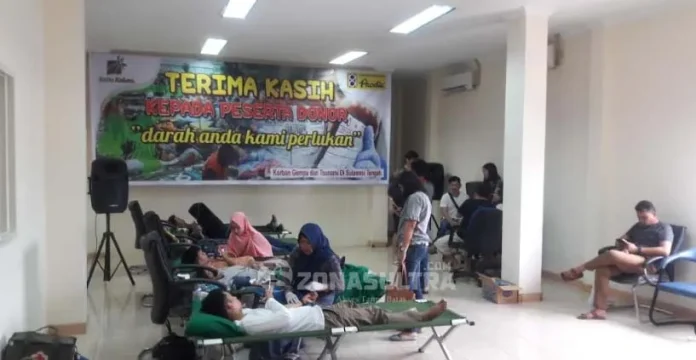 donor darah Prodia dan PT Kalla Kakao Industri Donasikan Darah untuk Korban Bencana Sulteng