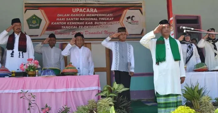 Peringati Hari Santri, Kemenag Butur Serukan Perdamaian